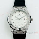 Iced Out Hublot Classic Fusion 42mm Watch Best Replica